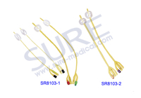 SR8103 Latex Foley Catheter (Silicone Coated)